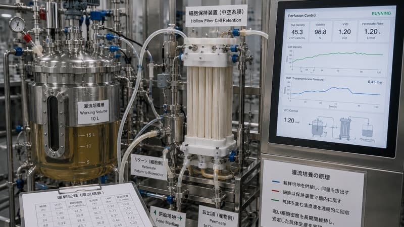 灌流培養とは？連続生産を支える高密度培養の方式