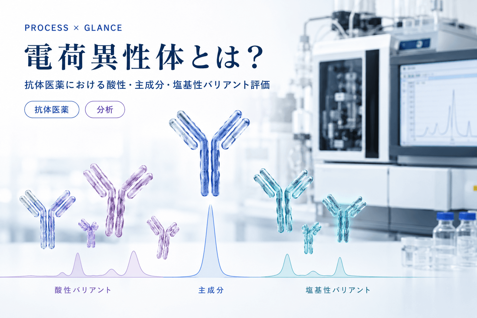 電荷異性体とは?抗体医薬における酸性・塩基性バリアントとCEX-HPLC / icIEF分析