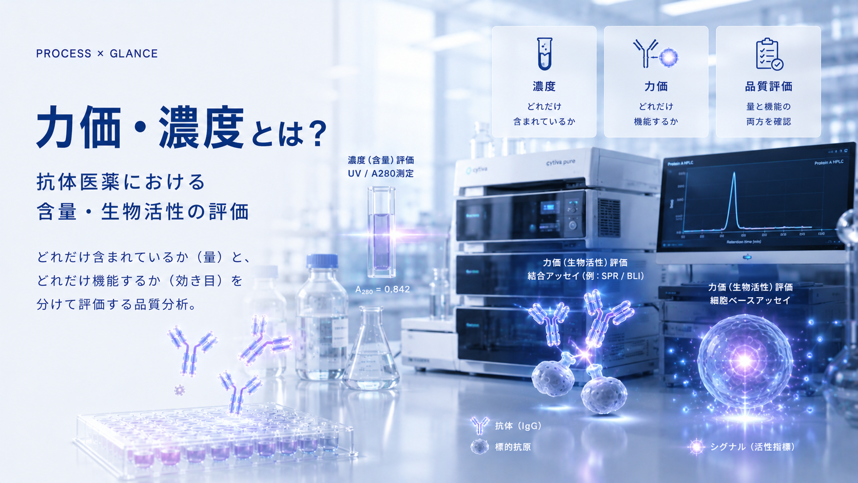 力価・濃度とは？抗体医薬における含量・生物活性の評価